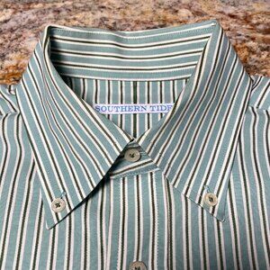 Southern Tide Long Sleeve Button Down Dress Shirt - Medium